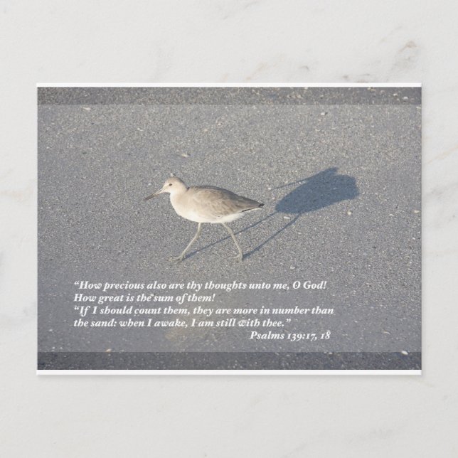 Carte Postale Psaumes 139:17-18 (Devant)