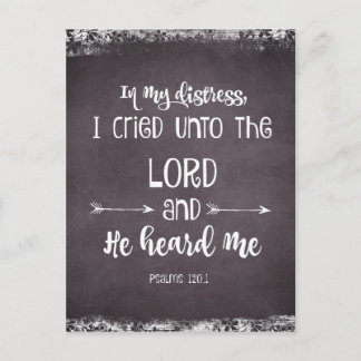Carte Postale Psaumes réconfortants Bible Verse