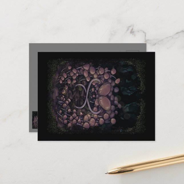 Carte Postale Psilocybe Allenii (Devant/Arrière en situation)