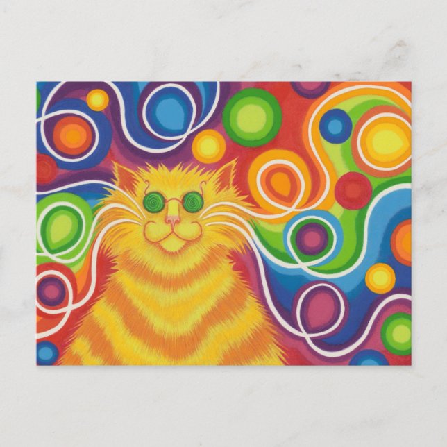 Carte Postale Psy-cat-delic postcard (Devant)