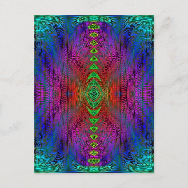 Carte Postale Psychedelic Time Warp par SD. Kelley (Devant)