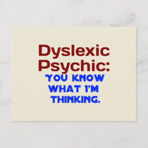 Carte Postale Psychique Dyslexique