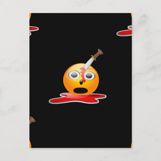 Carte Postale psycho-émoji (Devant)