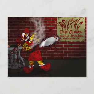 Carte Postale Psycho the Clown Postcard
