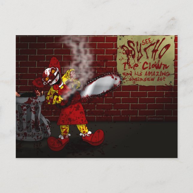 Carte Postale Psycho the Clown Postcard (Devant)