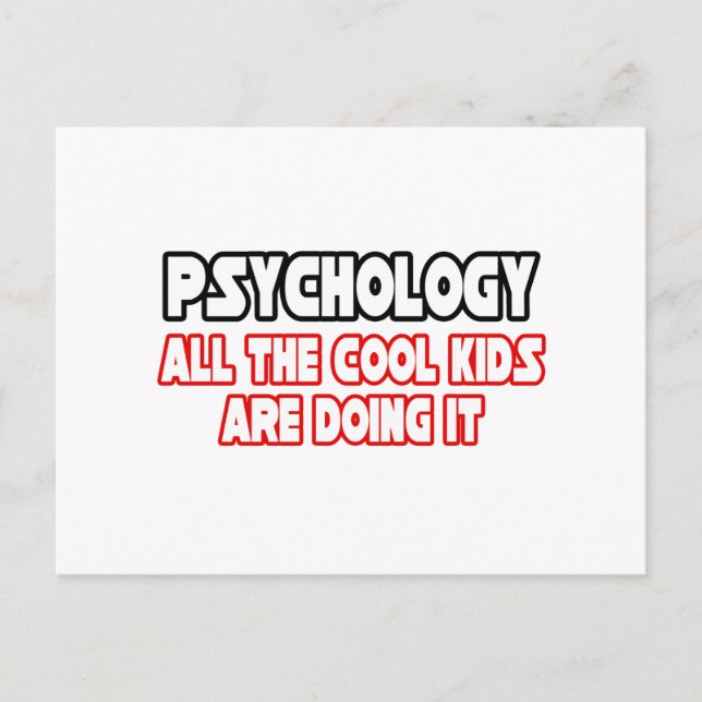 Carte Postale Psychologie...Enfants Cool (Devant)