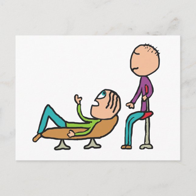 Carte Postale Psychothérapie Conseil et thérapie (Devant)
