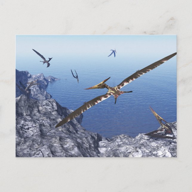Carte Postale Pteranodon - rendu 3D (Devant)