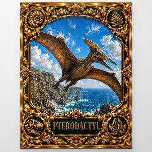 Carte Postale Ptérodactyle, Art de joyau hérité