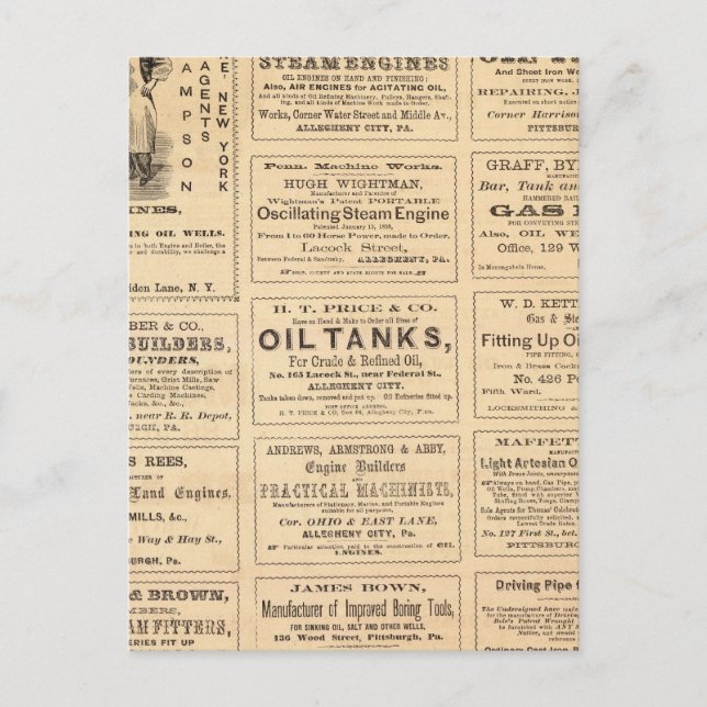 Carte Postale Publicité (Devant)