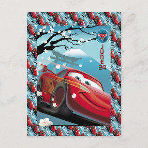 Carte Postale Publicité ancienne, Course de voiture Japon