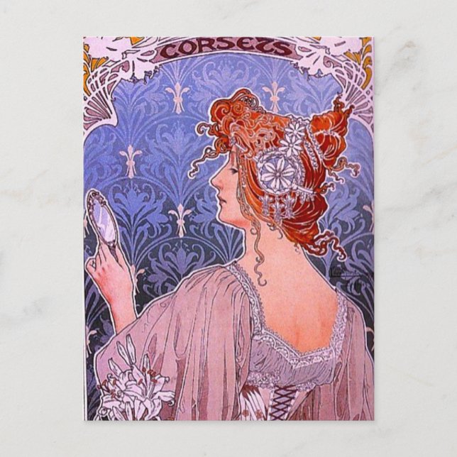 Carte Postale Publicité Art Nouveau (Devant)