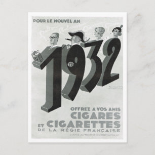 Carte Postale Publicité, Cigares, Cigarettes