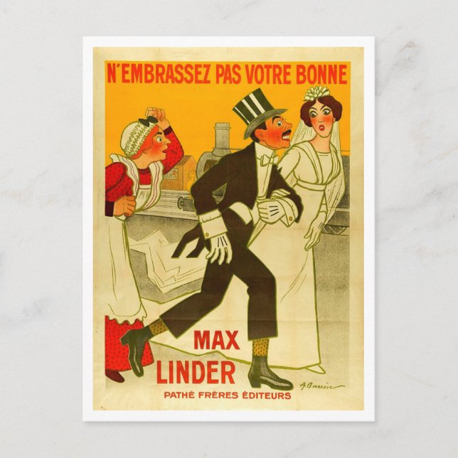 Carte Postale Publicité cinématographique allemande, style Vinta (Devant)