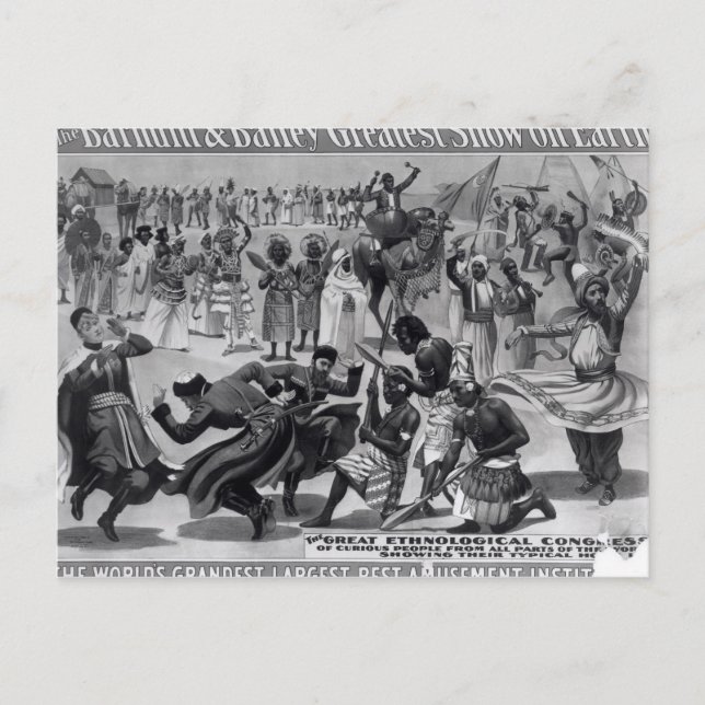 Carte Postale Publicité d'affiche, 'Le Barnum et Bailey (Devant)