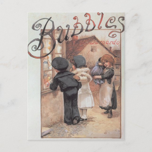 Carte Postale Publicité d'affiche magazine 'Bubbles' (Devant)