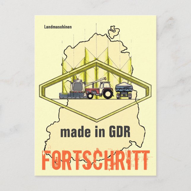 Carte Postale Publicité DDR Landtechnik (Devant)