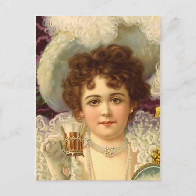 Carte Postale Publicité de boisson vintage (Devant)