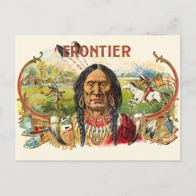 Carte Postale Publicité de cigar Frontier (Devant)