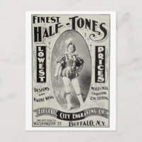 "Publicité de gravure de la ville électrique"