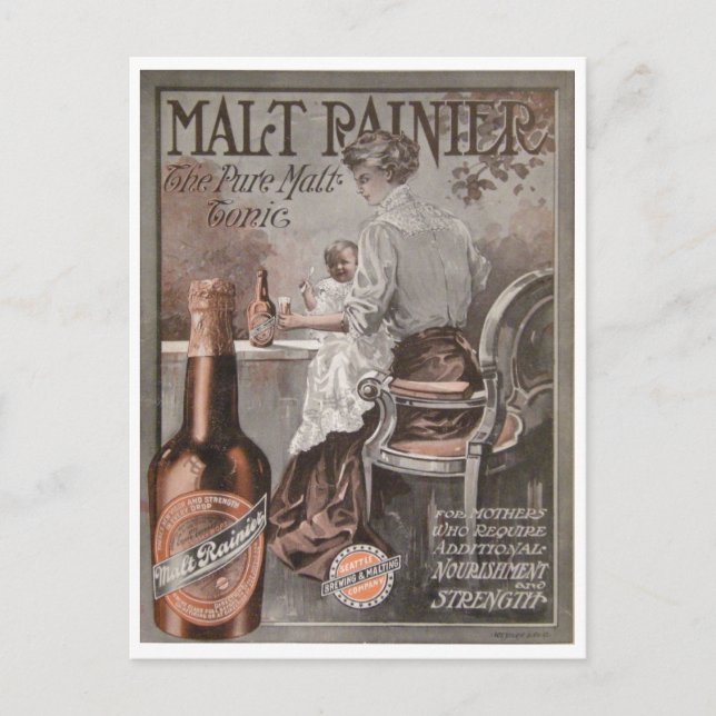 Carte Postale Publicité de Rainier Beer (1909) (Devant)