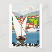 Publicité de voyage française de Thonon Les Bains