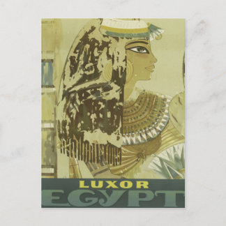 Carte Postale Publicité de voyage Luxor Egypt vintage
