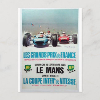 Carte Postale Publicité des lemans 1966