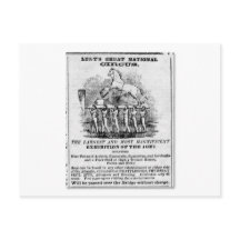 Publicité du grand cirque national de Lent