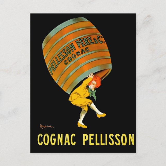 Carte Postale Publicité Leonetto Cappiello Cognac Pelisson (Devant)