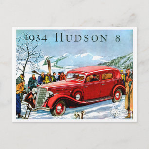 Carte Postale Publicité pour automobile ancienne Hudson 8 de 193