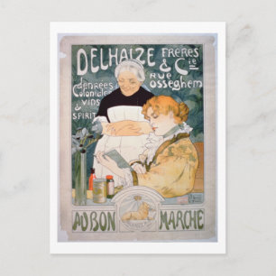 Carte Postale Publicité pour Delhaize, Brothers and Co. à la