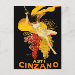 Carte Postale Publicité pour le cocktail Cinzano de Leonetto Cap