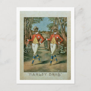 Carte Postale Publicité pour les Harley Brothers (couleur li