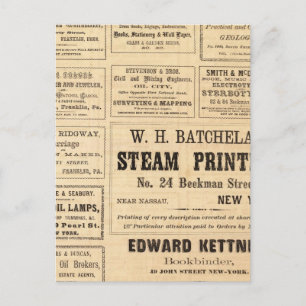 Carte Postale Publicité pour l'huile