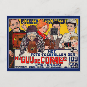 Carte postale : Publicité publicitaire - Caméras
