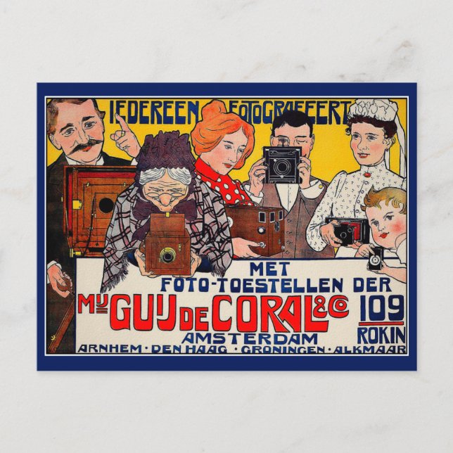 Carte postale : Publicité publicitaire - Caméras (Devant)