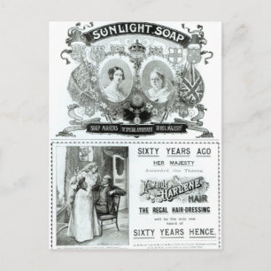 Carte Postale Publicité Sunlight Soap