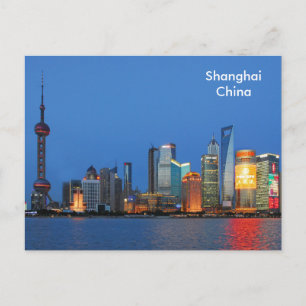 Carte Postale Publicité touristique Vintage voyage de Shanghai