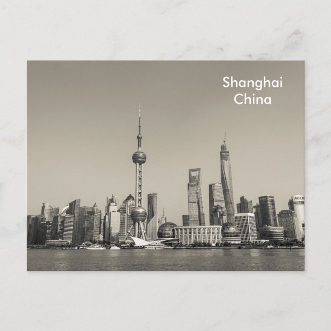 Carte Postale Publicité touristique Vintage voyage de Shanghai n (Devant)