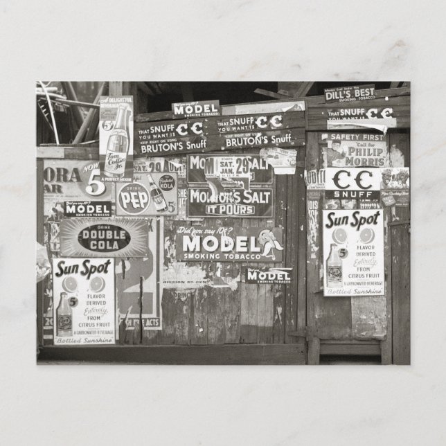 Carte Postale Publicité vintage, 1938 (Devant)