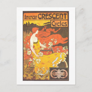 Carte Postale Publicité vintage américaine des cycles de croissa