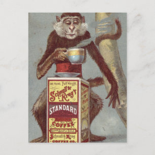 Carte Postale Publicité vintage au café