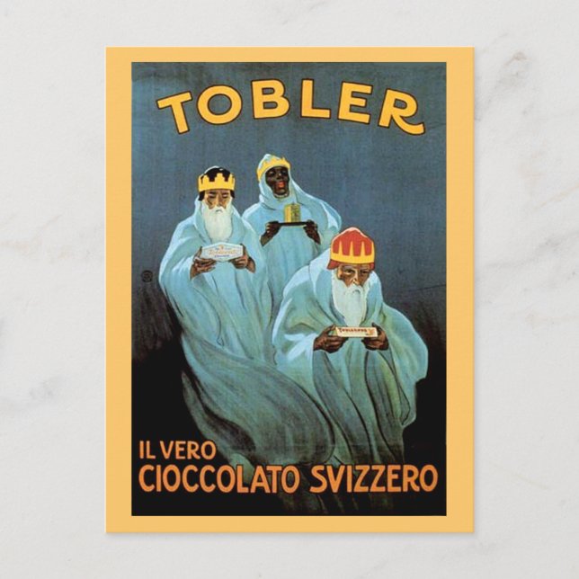 Carte Postale Publicité vintage au chocolat Tobler (Devant)