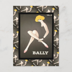 Carte Postale Publicité vintage, Bally, chaussures