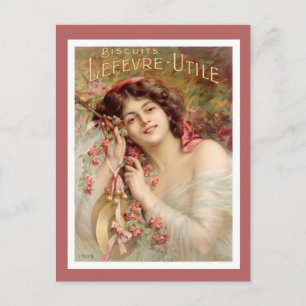 Carte Postale Publicité vintage Biscuit