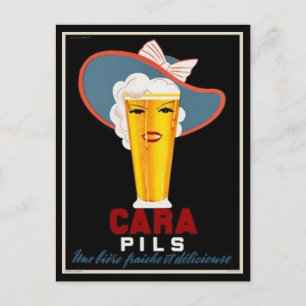 Carte Postale Publicité vintage de bière française