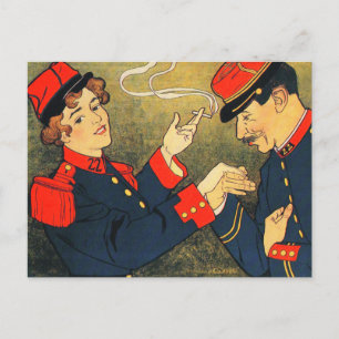 Carte postale : Publicité Vintage de cigarettes :