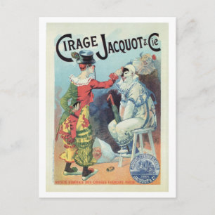 Carte Postale Publicité vintage de cirage à chaussures, clowns