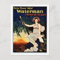 Publicité vintage de plume Waterman
